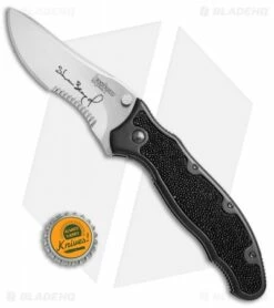 Kershaw Steven Seagal 1680ST Liner Lock Knife Ray Skin (3.5" Polish Serr) XXXX -Kershaw Sales Shop Kershaw Steven Seagal 1680ST ray skin polish serr BHQ 67699 er size