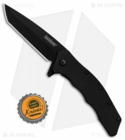 Kershaw Thicket Tanto Assisted Opening Knife Black GFN (Black Plain) 1328 -Kershaw Sales Shop Kershaw Thicket Tanto Black GFN Black Plain BHQ 83239 er bottlecap