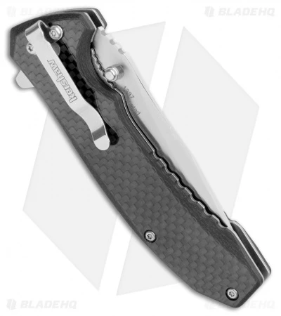 Kershaw Wire Spring Assisted Liner Lock Knife Carbon Fiber/G10 (3.25" Satin) 3 Kershaw Wire Spring Assisted Liner Lock Knife Carbon Fiber/G10 (3.25" Satin) - Image 3