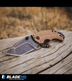 Kershaw Shuffle II Tanto Liner Lock Knife Tan (2.25" BlackWash) 8750TTANBW -Kershaw Sales Shop Kershaw shuffle ii tanto tan BHQ 27404 dl