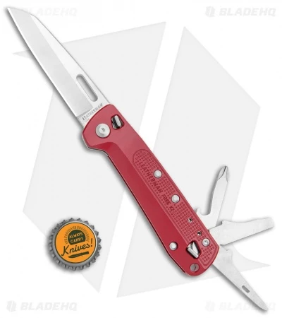 Leatherman Free K2 Multi-Purpose 7-in-1 Folding Knife Crimson (3.3" Satin) 5 Leatherman Free K2 Multi-Purpose 7-in-1 Folding Knife Crimson (3.3" Satin) - Image 5