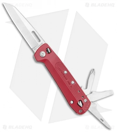 Leatherman Free K2 Multi-Purpose 7-in-1 Folding Knife Crimson (3.3" Satin) 1 Leatherman Free K2 Multi-Purpose 7-in-1 Folding Knife Crimson (3.3" Satin)