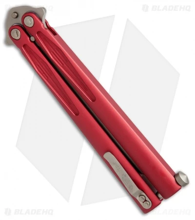Microtech Tachyon III Balisong Butterfly Red (4.5" Bronze) 173-13RD 3 Microtech Tachyon III Balisong Butterfly Red (4.5" Bronze) 173-13RD - Image 3