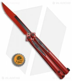 Microtech Tachyon III Balisong Butterfly Dead Pool (4.5" Red/Black) 173-1DP -Kershaw Sales Shop Microtech Tachyon III Balisong Butterfly Dead Pool Red Black 173 13DP BHQ 68240 jr bottlecap
