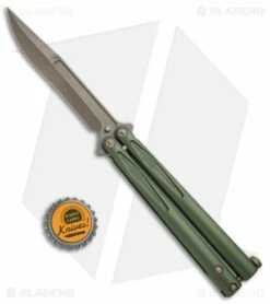 Microtech Tachyon III Balisong Butterfly OD Green (4.5" Bronze) 173-13OD -Kershaw Sales Shop Microtech Tachyon III Balisong Butterfly OD Green Bronze 173 13OD BHQ 74511 jr bottlecap