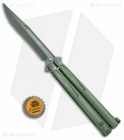 Microtech Tachyon III Balisong Butterfly OD Green (4.5" OD Green) 173-1GR -Kershaw Sales Shop Microtech Tachyon III Balisong Butterfly OD Green OD Green 173 1GR BHQ 75223 jr bottlecap