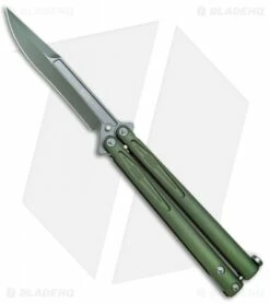 Microtech Tachyon III Balisong Butterfly OD Green (4.5" Sharpened Top Swedge OD)