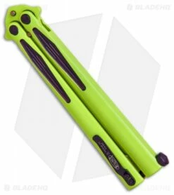 Microtech Tachyon III Balisong Butterfly Incredible (4.5" Green/Purple) 173-1IH -Kershaw Sales Shop Microtech Tachyon III incredible green purple 1731IH BHQ 68760 er side