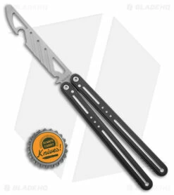 Nabalis The Morse Butterfly Balisong Trainer Black Aluminum (3.75" Steel) -Kershaw Sales Shop Nabalis The Morse Butterfly Balisong Trainer Black Aluminum Steel BHQ 175008 jr bottlecap