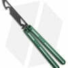 Nabalis The Morse Butterfly Balisong Trainer Green Aluminum (3.75" Steel)