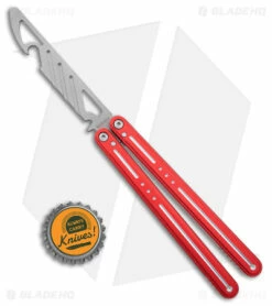 Nabalis The Morse Butterfly Balisong Trainer Red Aluminum (3.75" Steel) -Kershaw Sales Shop Nabalis The Morse Butterfly Balisong Trainer Red Aluminum Steel BHQ 175009 jr bottlecap