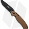 Ontario RAT Model 1A Spring Assisted Knife Tan G-10 (3.625" Black) 8871TN
