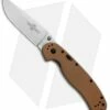 Ontario RAT Model 1A Spring Assisted Knife Coyote Brown G-10 (3.625" Satin)
