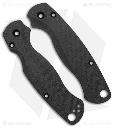 Flytanium Custom Carbon Fiber Lotus Scales For Spyderco Paramilitary 2 1 Flytanium Custom Carbon Fiber Lotus Scales For Spyderco Paramilitary 2