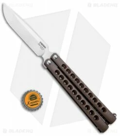 Pena Knives Mid-Tech Penasong Butterfly Knife Bronze Titanium (4.5" Satin) -Kershaw Sales Shop Pena Knives Production Penasong Bronze BHQ 95357 jr bottlecap
