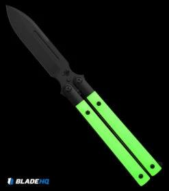 Prometheus SPD Invictus-Balisong GID / Glow In The Dark (3.75" Bead Blast/Satin) -Kershaw Sales Shop Prometheus SPD Invictus Balisong GID Glow in the Dark BB Satin BHQ 180077 jr glow