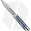 REVO Nexus Balisong Butterfly Knife Blue Two Tone Aluminum (4" Stonewash)