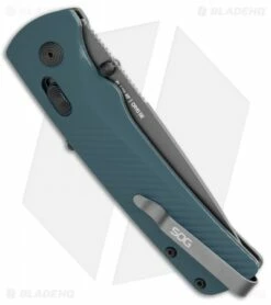 SOG Flash AT-XR Lock Knife Urban Gray GRN (3.45" Dark Gray) 6 SOG Flash AT-XR Lock Knife Urban Gray GRN (3.45" Dark Gray) -Kershaw Sales Shop SOG Flash Mk3 ATXR Lock Urban Gray Blue Gray BHQ 105724 jr side