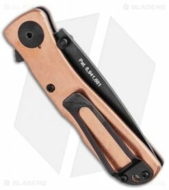 SOG Twitch II Spring Assisted Knife Copper (2.68" Black) TWI302-PB -Kershaw Sales Shop SOG Twitch II Spring Assisted Knife Copper 2.68 Black TWI302 PB BHQ 116325 LS Side