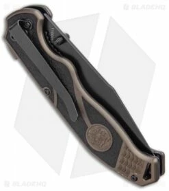 S&W SWAT II Thumb Stud Spring Assisted Knife (3.5" Black) -Kershaw Sales Shop SW SWAT II Thumb Stud Spring Assisted Knife Black BHQ 93637 kp side jr