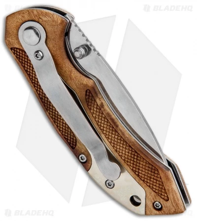 Old Timer Spring Assisted Knife Desert Ironwood (3" Mirror) 3 Old Timer Spring Assisted Knife Desert Ironwood (3" Mirror) - Image 3