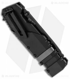 Schrade Rescue Tool SCHA911B Spring Assisted Knife (3.75" Black Serr) -Kershaw Sales Shop SchradeRescue Tool Black Serr SCHA911B BHQ 21932 jr side