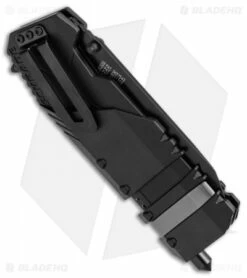 Schrade Rescue Tool SCHA911B Spring Assisted Knife (3.75" Black Serr) -Kershaw Sales Shop SchradeRescue Tool Black Serr SCHA911B BHQ 21932 jr side open