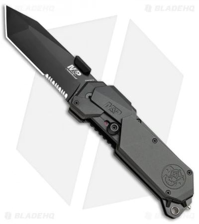 Smith & Wesson M&P M.A.G.I.C. Tanto Spring Assisted Knife (3.625" Black Serr) 1 Smith & Wesson M&P M.A.G.I.C. Tanto Spring Assisted Knife (3.625" Black Serr)