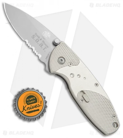 Smith & Wesson Large S.O.R.T. Spring Assisted Knife Champagne (2.5" BB Serr) 4 Smith & Wesson Large S.O.R.T. Spring Assisted Knife Champagne (2.5" BB Serr) - Image 4
