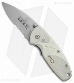 Smith & Wesson Medium S.O.R.T. Spring Assisted Knife Champagne (2" BB Serr)