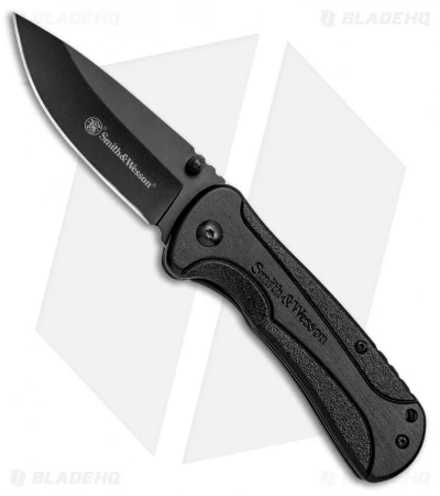 Smith & Wesson Drop Point Spring Assisted Knife (3" Black) 1084304 1 Smith & Wesson Drop Point Spring Assisted Knife (3" Black) 1084304