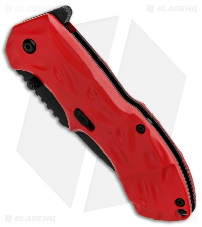 Smith & Wesson Black Ops 3 Red A/O Knife (3.35" Black Serr) SWNKD 2 Smith & Wesson Black Ops 3 Red A/O Knife (3.35" Black Serr) SWNKD - Image 2