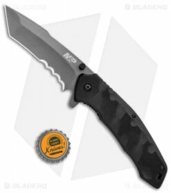 Smith & Wesson M&P Special Ops Spring Assisted Knife G-10 (3.9" Gray) -Kershaw Sales Shop Smith and Wesson MP Special Ops Tanto 4 G 10 BHQ 125122 jr bottlecap