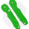 Smock Knives Scales For Spyderco Smock (Spydie Smock Toxic Green G-10)