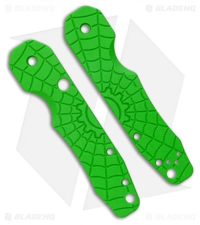 Smock Knives Scales For Spyderco Smock (Spydie Smock Toxic Green G-10) 1 Smock Knives Scales For Spyderco Smock (Spydie Smock Toxic Green G-10)