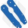 Smock Knives Scales For Spyderco Smock (Blue G10) Grooves