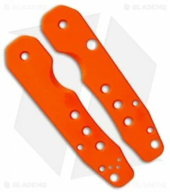 Smock Knives Scales For Spyderco Smock (Orange G10) Holes
