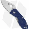 Spyderco Ambitious Lightweight Knife Blue FRN (2.25" Satin Serr S35VN) C148SBL