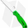 Spyderco Atlantic Salt Folding Dive Knife Green FRN (3.69" Satin LC200N)