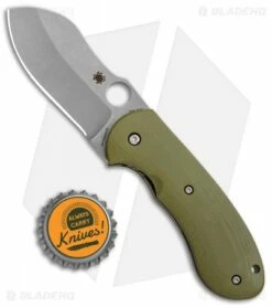 Spyderco Bombshell Flash Batch Folding Knife Green G-10 (3" Stonewash)C250GTIP -Kershaw Sales Shop Spyderco Bombshell Flash Batch Green G 10 SW C250GTIP BHQ 106194 jr bottlecap