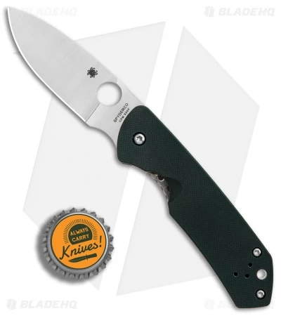 Spyderco Brouwer Frame Lock Knife Forest Green G-10 (2.77" Satin) C232GTIP 4 Spyderco Brouwer Frame Lock Knife Forest Green G-10 (2.77" Satin) C232GTIP - Image 4