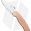 Spyderco Copper Paramilitary 2 Knife (3.4" Satin REX 45) C81CUP2
