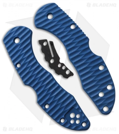 Spyderco Delica 4 Custom Royal Blue G-10 Replacement Handle Allen Putman 1 Spyderco Delica 4 Custom Royal Blue G-10 Replacement Handle Allen Putman