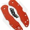 Spyderco Delica 4 Custom Hunter Orange G-10 Replacement Handle Allen Putman