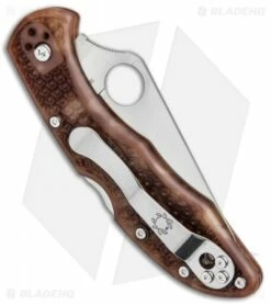 Spyderco Delica 4 Knife Flat Ground Zome Desert Camo (2.88" Satin) C11ZFPDCMO -Kershaw Sales Shop Spyderco Delica 4 Flat Ground Desert Camo Satin C11ZFPDCMO BHQ 87945 jr side