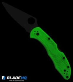 Spyderco Delica 4 Knife Flat Ground Glow Scales (2.88" Satin) C11FPGITD 8 Spyderco Delica 4 Knife Flat Ground Glow Scales (2.88" Satin) C11FPGITD -Kershaw Sales Shop Spyderco Delica 4 Flat Ground Glow Satin C11FPGITD BHQ 103484 jr glow
