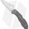 Spyderco Delica 4 Knife Flat-Ground Gray FRN (2.88" Satin) C11FPGY