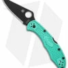 Spyderco S30V Delica 4 Lightweight Lockback Knife Tantalizing Teal (2.88" BLK)