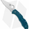 Spyderco Delica 4 Lightweight Lockback Knife Blue FRN (2.9" Serr) C11FSK390