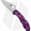 Spyderco Delica 4 Knife Flat Ground Zome Pink/Purple FRN (2.88" VG10) C11ZFPPN